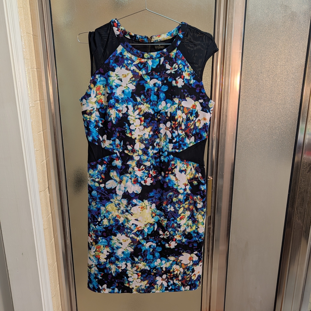 Worthington Vibrant Floral Mini Dress